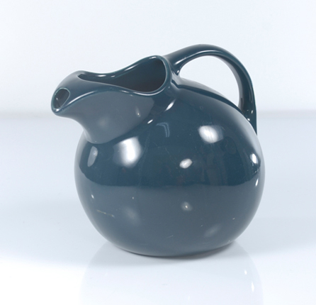 Vintage Hall ceramic Ball pitcher in forest green