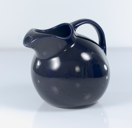 Vintage Hall ceramic Ball pitcher in cobalt
