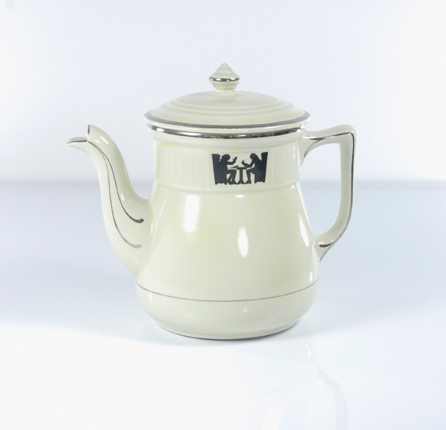 Hall Silhouette Medallion lidded Coffee pot